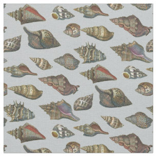 Tecido Seashells do vintage