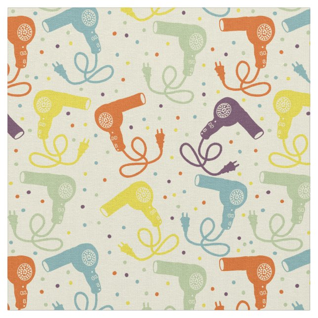 Tecido Secadores De Cabeleireiros Com Cores Retroativas,  (Detalhe)