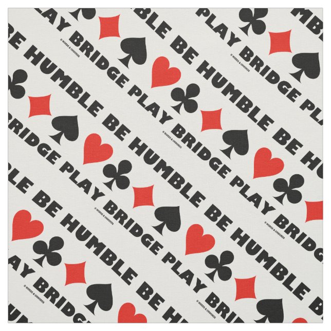 Tecido Seja humilde Jogar Ponte Quatro Conjuntos De Placa (Modelo)