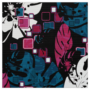 Tecido Selva tropical sem costura folhas de monstera abdo