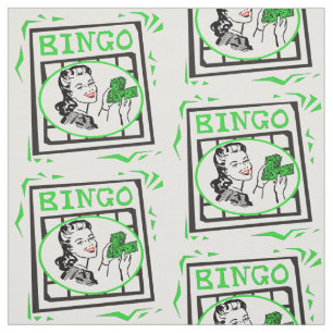 Tecido Senhora Com Dinheiro do cartão do Bingo