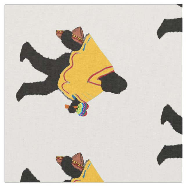 Tecido Senor Squatcho de Mayo com Poncho (Detalhe)