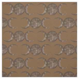 Tecido Sepia Triple Moon Escolha Sua Própria Cor De Fundo