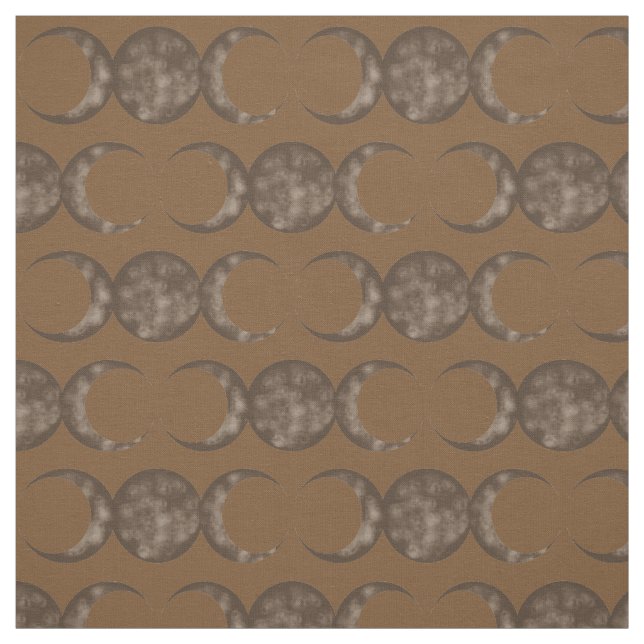 Tecido Sepia Triple Moon Escolha Sua Própria Cor De Fundo (Modelo)