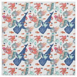 Tecido Sereia e Baleia-tubarão