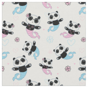 Tecido Sereias de Urso de Panda