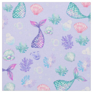 Tecido Sereias Sonham com Pastel Purple