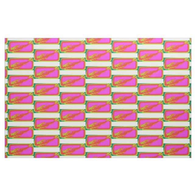 Tecido sereias vermelhas nadando a rosa (Fat Quarter)
