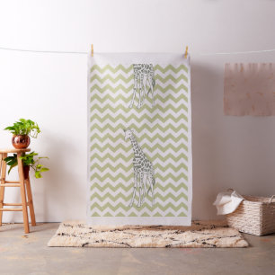 Tecido Serengeti Safari Chevron Pop Art Giraffe
