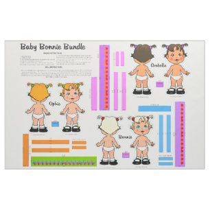 TECIDO SÉRIE BONNIE DO PACOTE DO BEBÊ