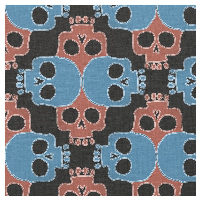 Tecido Serra de vaivém do crânio do divertimento (Detalhe)