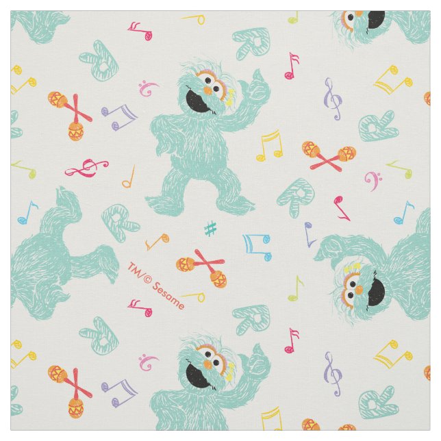 Tecido Sesame Street | Rosita Music Scribble Pattern (Modelo)