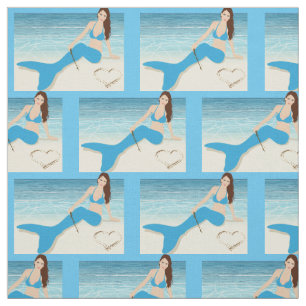 Tecido Sessão de Mermaid de Praia Thunder_Cove