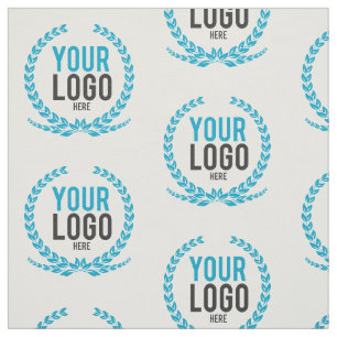 Tecido Seu logotipo do negócio por todo o lado no