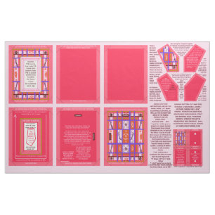 Tecido Sewing Patterno lavável fotograma, broche