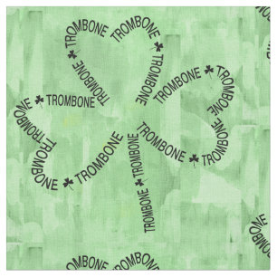 Tecido Shamrock de Texto Trombone