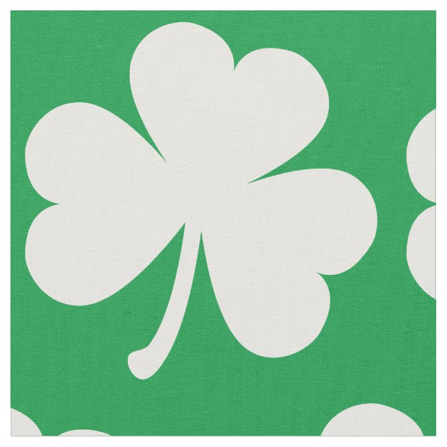 Tecido Shamrock Irlandês Personalizável (Detalhe)