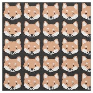 Tecido Shiba bonito Inu enfrenta o teste padrão