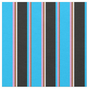 Tecido Siena, ameixa, Azul no Céu Profundo, Preto e Branc