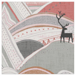 Tecido Sienna das montanhas do caribu