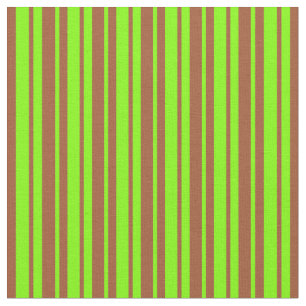 Tecido Sienna e Chartreuse Stripes