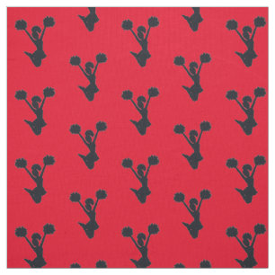 Tecido Silhouette Cheer de Fundo Vermelho