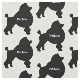Tecido Silhueta de cachorro de toy personalizado
