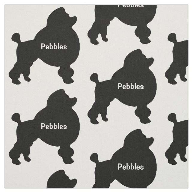 Tecido Silhueta de cachorro de toy personalizado (Modelo)
