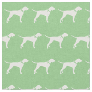 Tecido Silhueta de Cachorro Pointer Verde Sage Pet