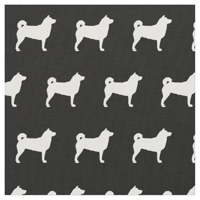 Tecido Silhueta de Cachorro Shibu Inu Pet (Detalhe)