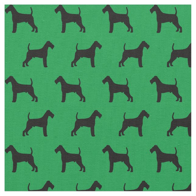 Tecido Silhueta de Terrier irlandês (Detalhe)