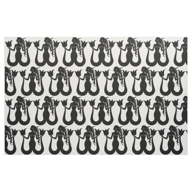 Tecido Silhueta Sereia de Duas Caudas Thunder_Cove (Fat Quarter)