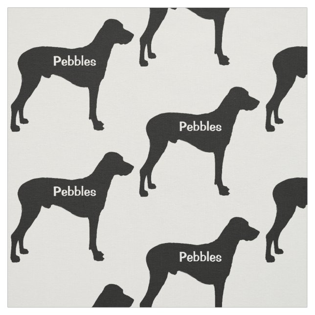 Tecido Silhuette de Cachorro Ridgeback Personalizado (Modelo)