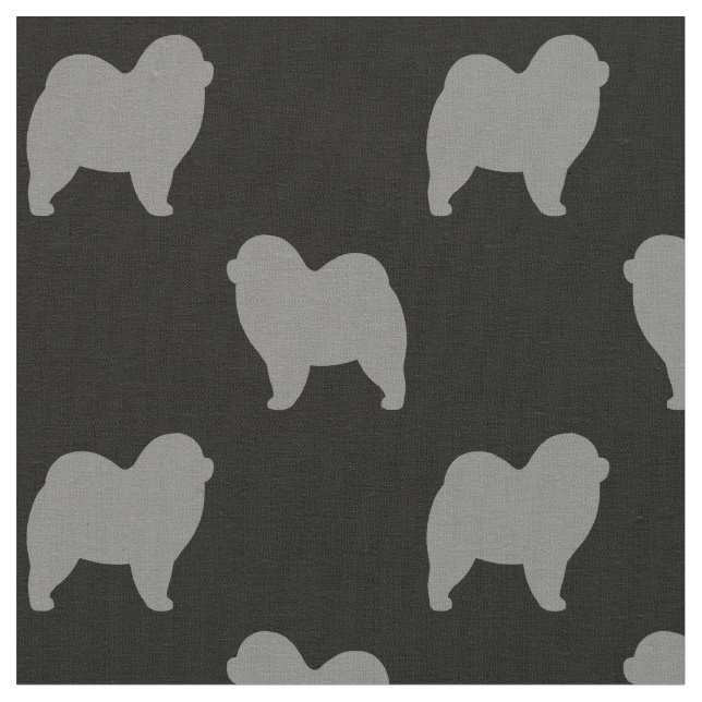 Tecido Silhuettes De Cães De Vaca Rough Patterados (Detalhe)