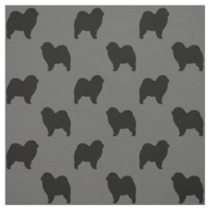 Tecido Silhuettes De Cães De Vaca Rough Patterados