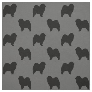 Tecido Silhuettes De Cães De Vaca Rough Patterados