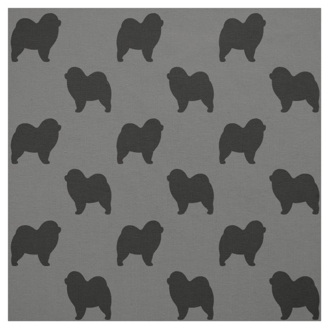 Tecido Silhuettes De Cães De Vaca Rough Patterados (Modelo)