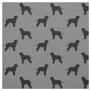 Tecido Silhuettes de Cão de Espanhol Irlandês Patterados