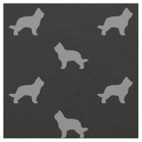 Silhuettes De Raça De Cão Briard Patterados