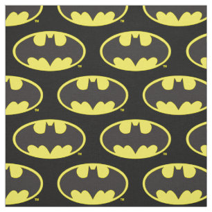 Tecido Símbolo Batman   Logotipo Oval Bat