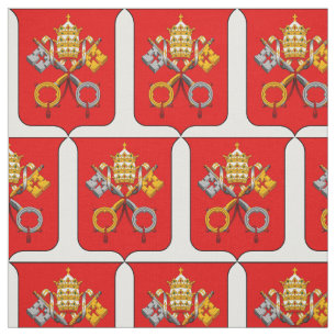Tecido Símbolo católico do Vaticano emblema dos cristã