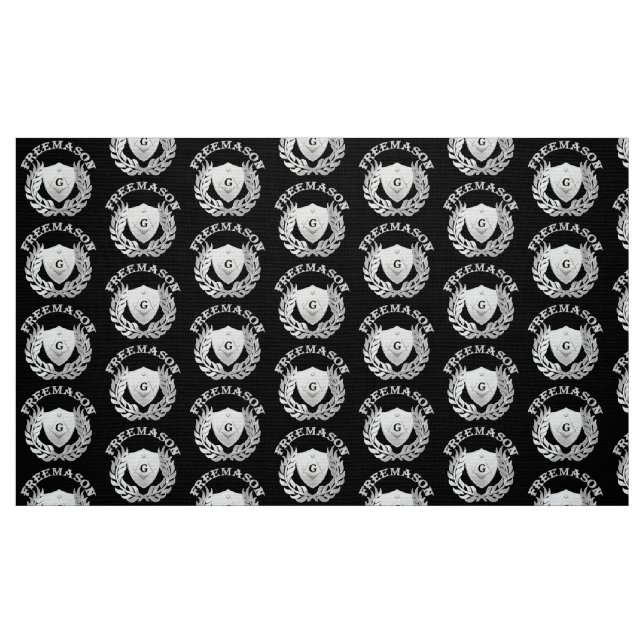 Tecido Símbolo de alvenaria prateada (Fat Quarter)