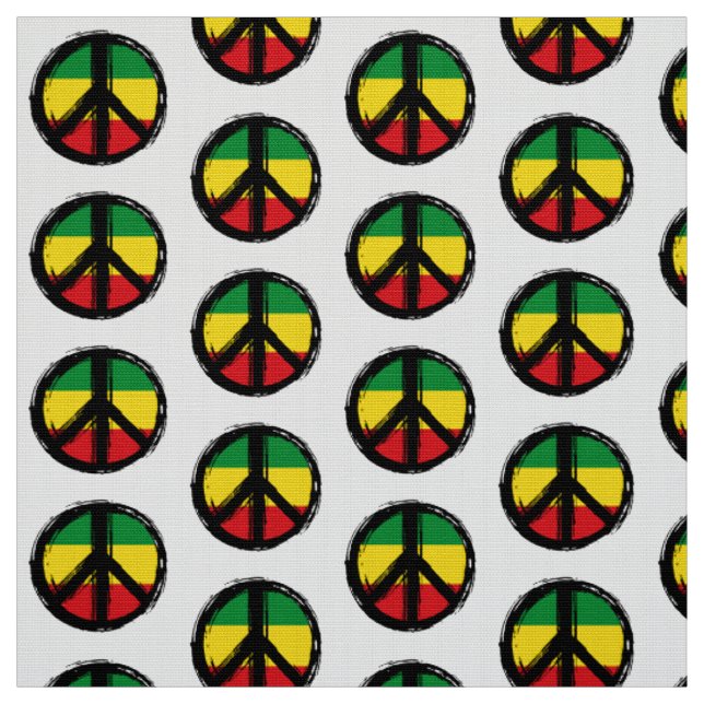 Tecido Símbolo de paz com estilo reaggage (Modelo)