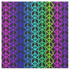 Tecido Símbolo de paz símbolo de pacificação hippie. Teci