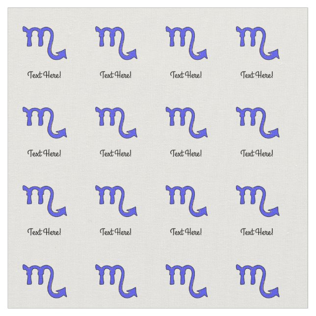 Tecido Símbolo de Scorpio (Detalhe)