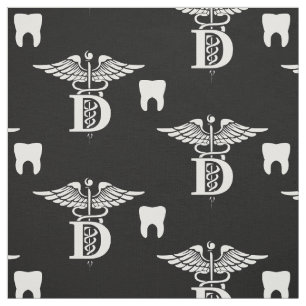 Tecido Símbolo do dentista & preto do dente