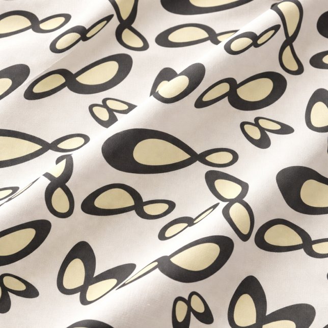 Tecido Símbolo Infinito - Amarelo, Preto, Esbranquiçado (Criador carregado)