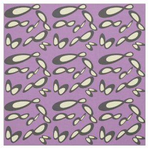 Tecido Símbolo Infinito - Amarelo, Preto, Lavanda