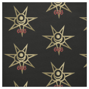 Tecido Símbolo oculto septagram