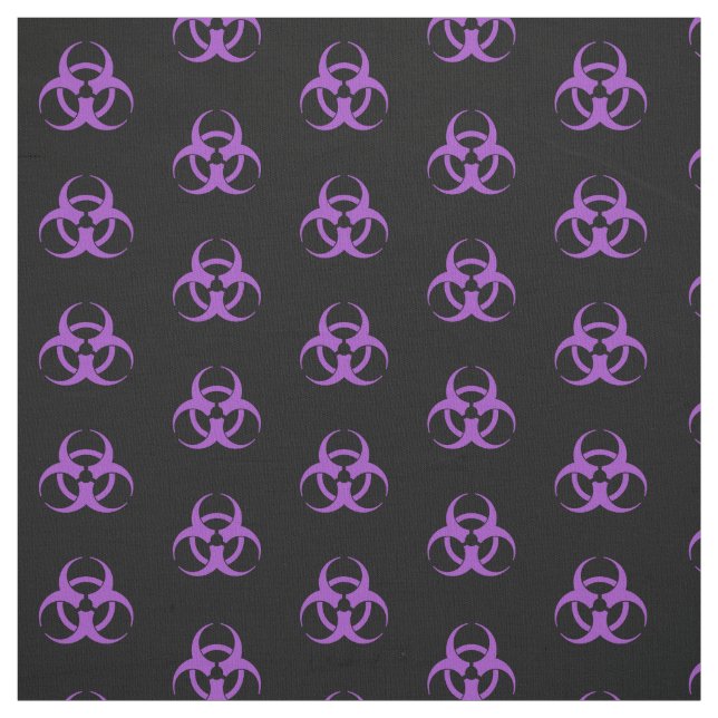 Tecido Símbolo roxo do Biohazard (Modelo)